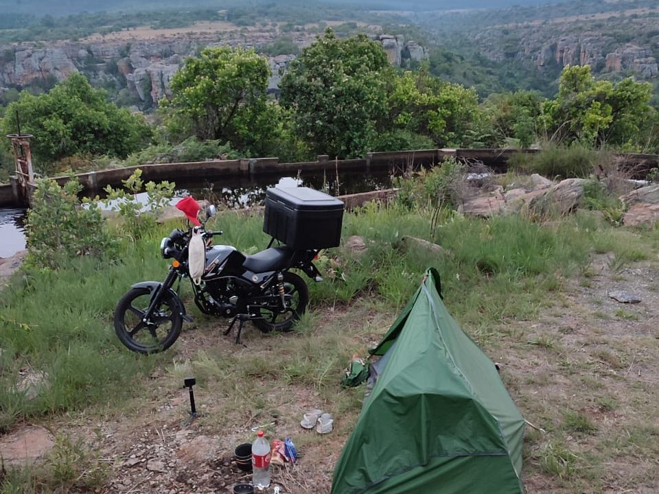 Wild camping with the Nippon 150 and a tent