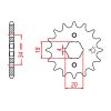 mrbikes-028-1 Front Sprocket 15T 428