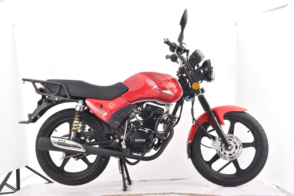 Nippon 150 front disc brake with dual-piston caliper